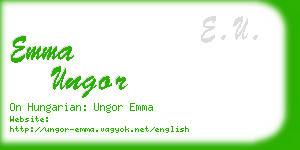 emma ungor business card